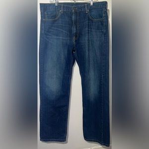 Levi's 505 Regular Fit Jeans Medium Stone Wash 40W x 32L Like New Condition